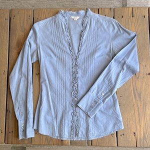 100% Cotton Blue button down - Sz XS